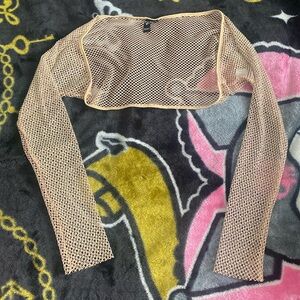 Windsor stretchy sparkle stretch bolero fisnet style cover up